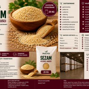 🌾 SEZAM 25 KG – PRODUKTY SYPKIE FRUCTOS - obrazek 4