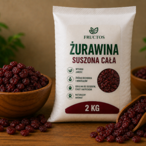 🍒 ŻURAWINA SUSZONA CAŁA 2 KG – PRODUKTY SYPKIE FRUCTOS - obrazek 4