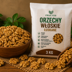 🌰 ORZECHY WŁOSKIE ŁUSKANE 3 KG – PRODUKTY SYPKIE FRUCTOS - obrazek 4