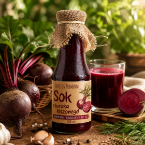 🫙 SOK Z CZERWONEGO BURAKA KISZONEGO FRUCTOS 500 ml - obrazek 6